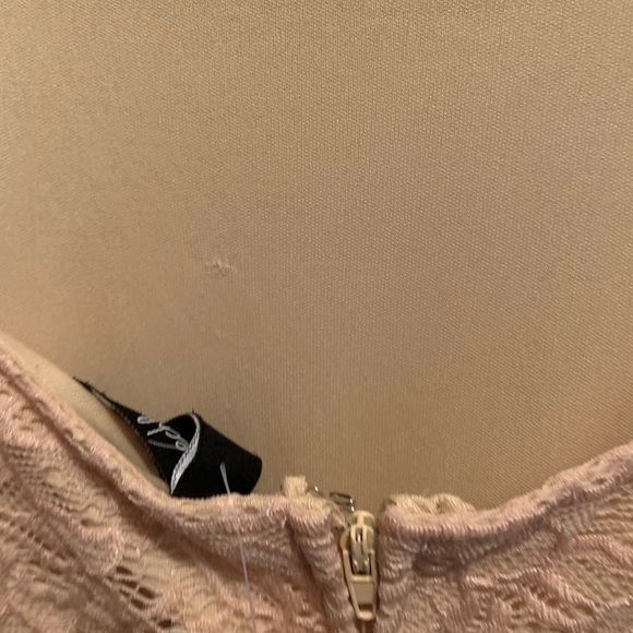 Speechless Pink Lace With Beaded Belt Dress Gown Size 3 - Picture 9 of 9